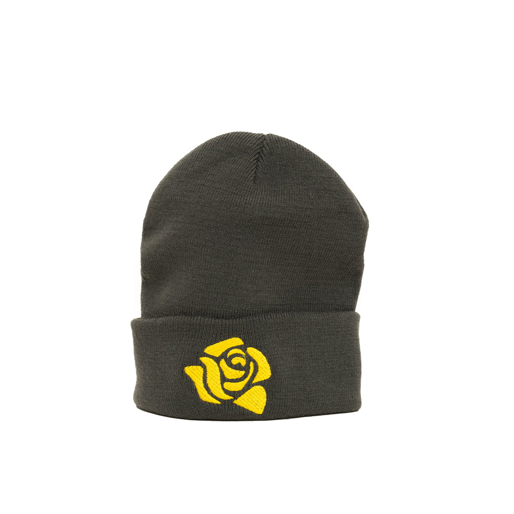 GREY KNITTED BEANIE